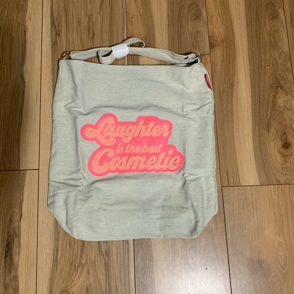 Benefit Cosmetics (Laugher is the best cosmetic) canvas tote bag